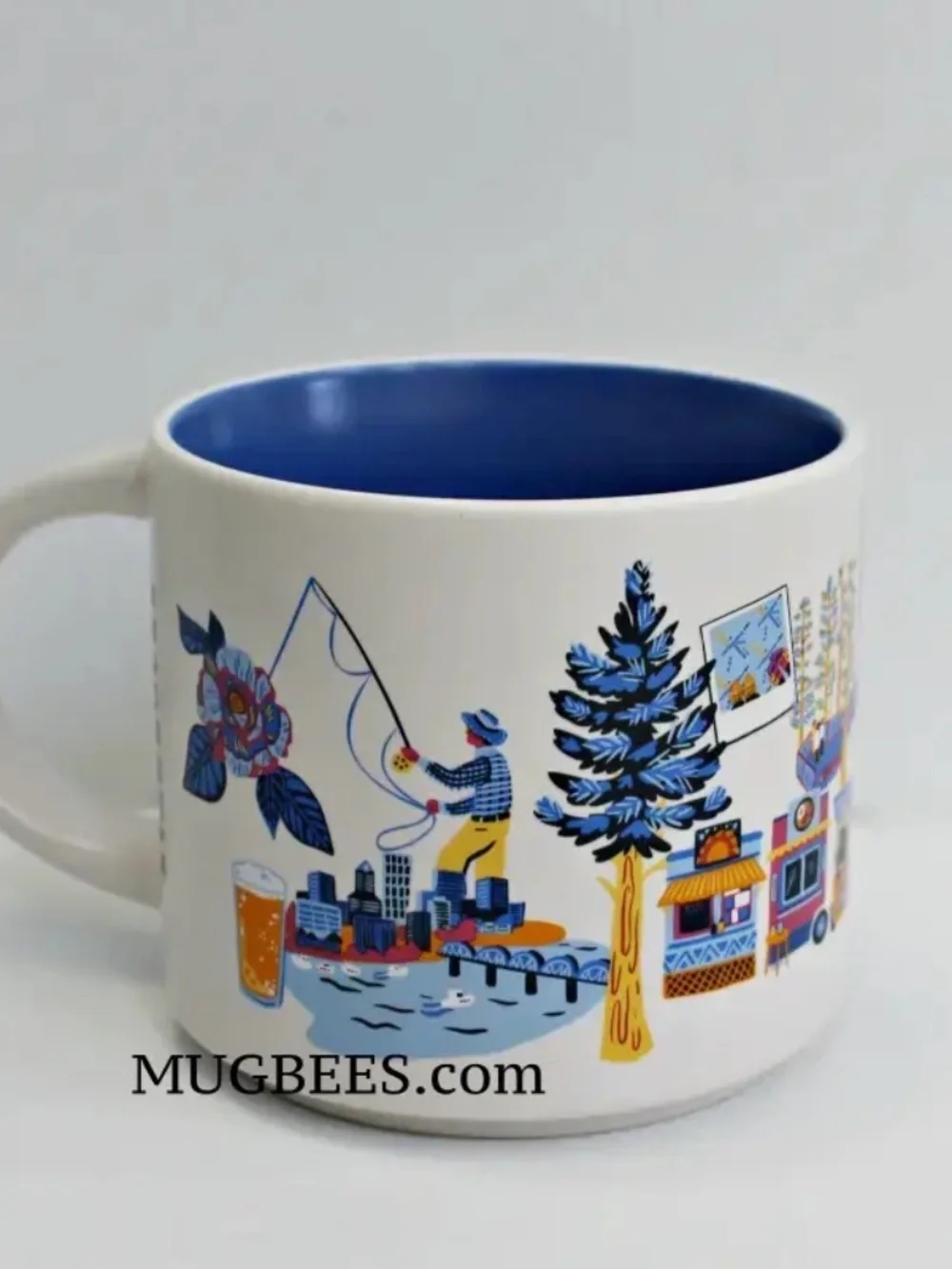 Starbucks Discovery Series Portland Ceramic Coffee Tea Cup Mug 14oz NEW
